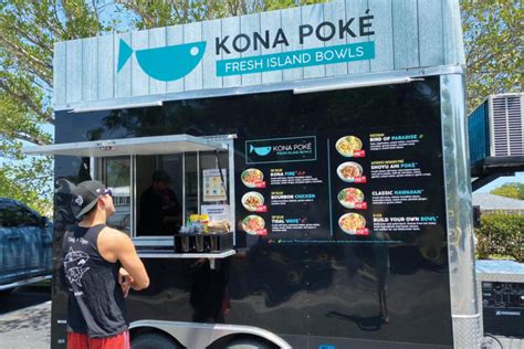 Kona poke - Kona Poke is a fast-casual eatery where patrons can build their own poke bowls, using a base such as sushi rice, brown rice or lettuce, proteins such as salmon, tofu or shrimp, and toppings such ...